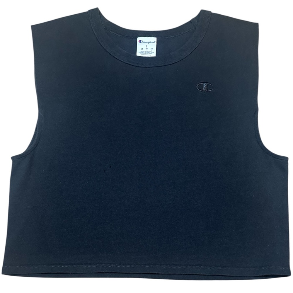 Champion Men's Gray Tank Top Activewear Gym Cropped Athleisure Size M